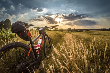 Cycling in undiscovered trails & amazing Sunset!