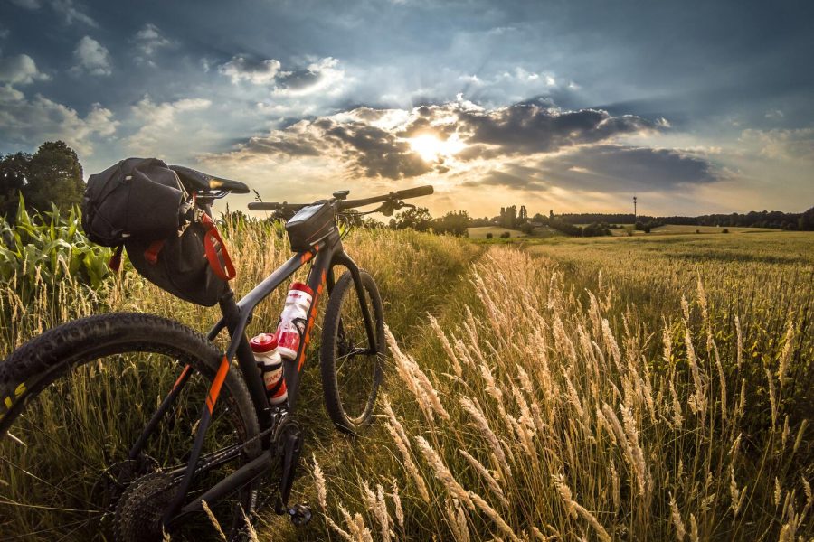 Cycling in undiscovered trails & amazing Sunset!